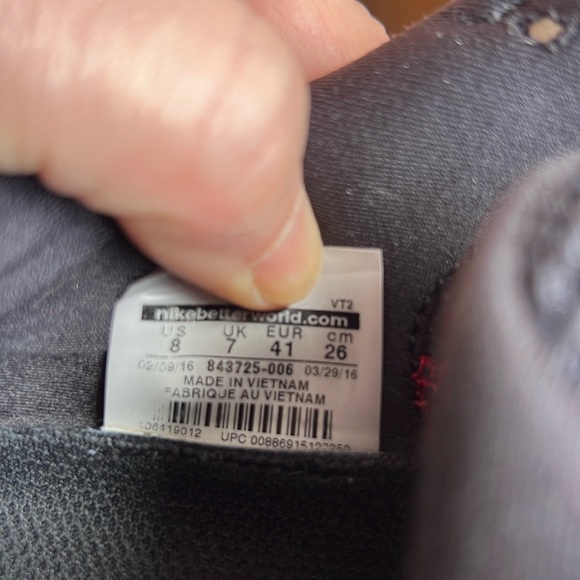 Nike Lunarglide 8, Black with orange, Men’s Size 8 - Picture 9 of 10